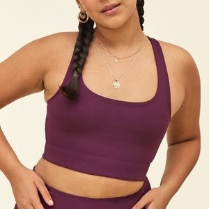 Girlfriend collective | Paloma bra | small | plum
